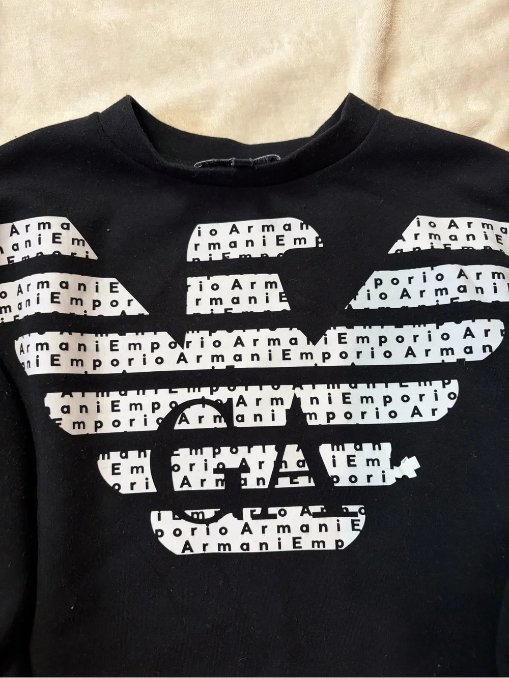 Emporio Armani Black Crewneck